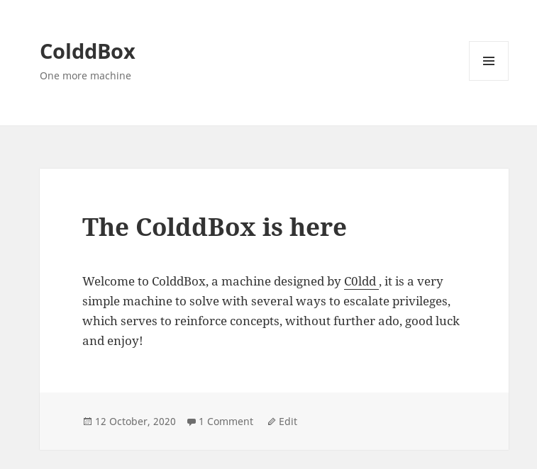 ColddBox